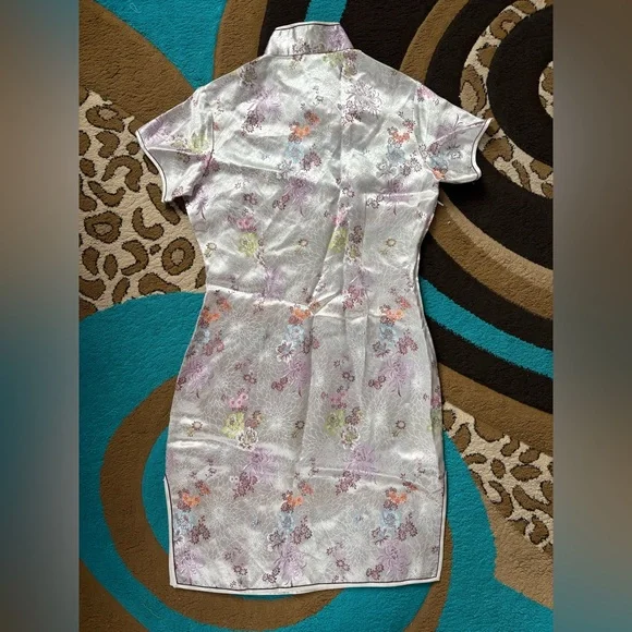 Floral Embroidered Cheongsam Dress - Picture 2 of 7